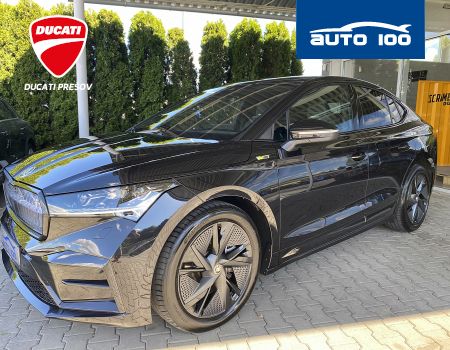 Škoda Enyaq iV RS, 220kW, Tepelné čerpadlo, Matrix-Beam. SoH 90.4%
