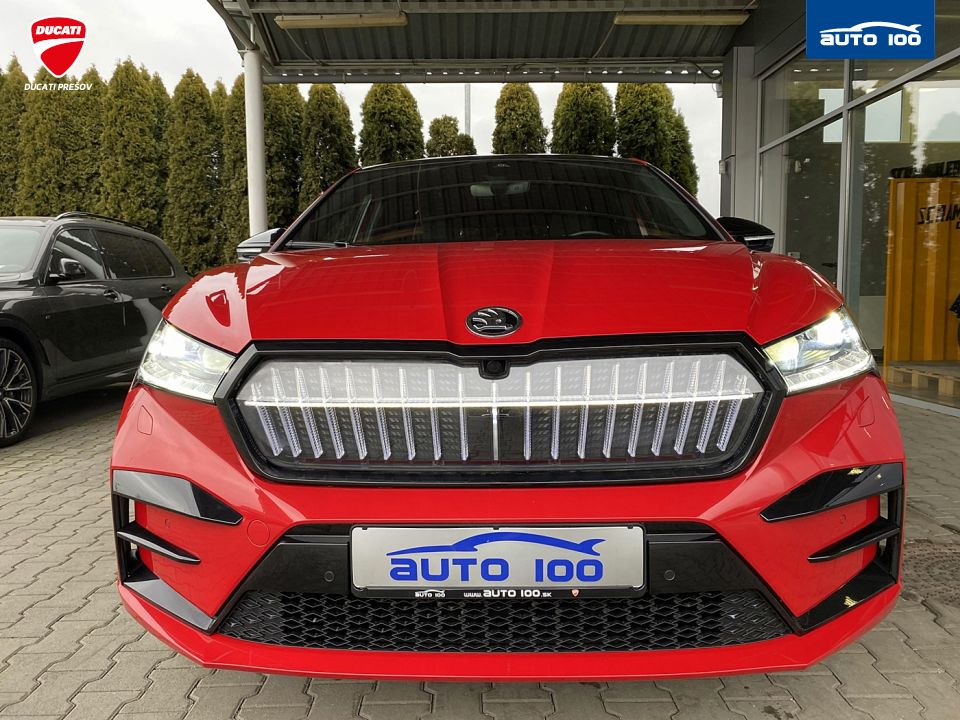 Škoda Enyaq RS 4x4 220 KW, Matrix Beam, Key less, DCC, tepelné čerpadlo