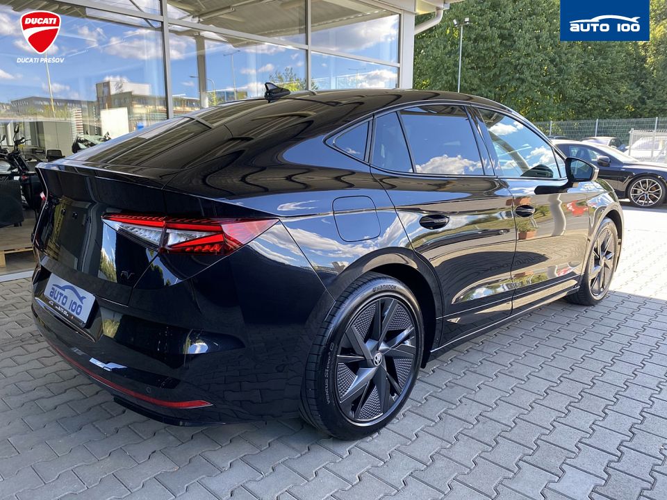 Škoda Enyaq iV RS, 220kW, Tepelné čerpadlo, Matrix-Beam. SoH 90.4%
