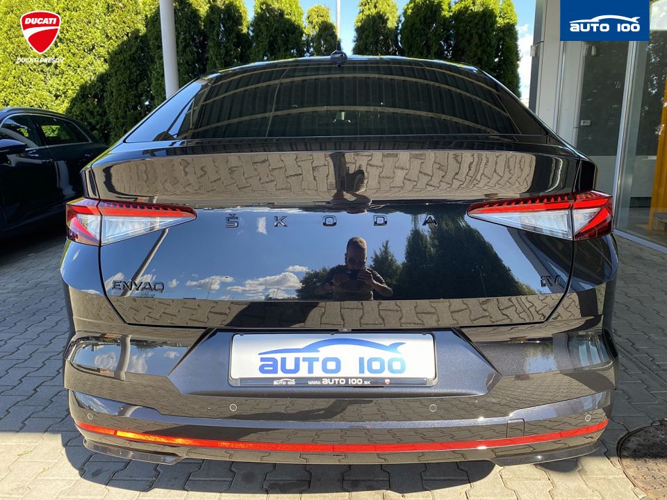Škoda Enyaq iV RS, 220kW, Tepelné čerpadlo, Matrix-Beam. SoH 90.4%