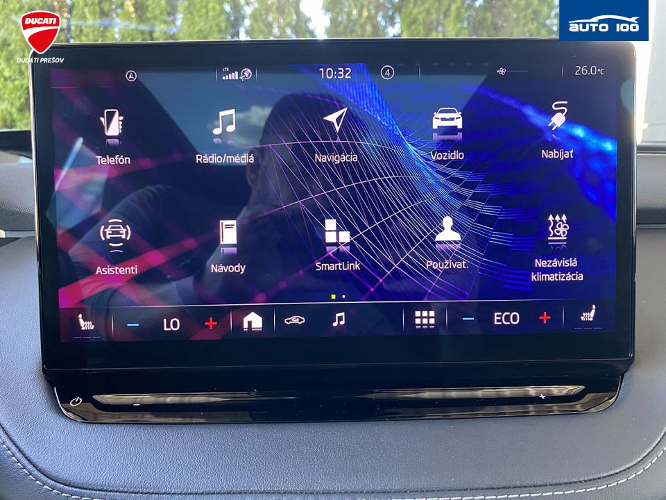 Škoda Enyaq iV RS, 220kW, Tepelné čerpadlo, Matrix-Beam. SoH 90.4%