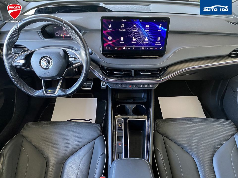 Škoda Enyaq iV RS, 220kW, Tepelné čerpadlo, Matrix-Beam. SoH 90.4%