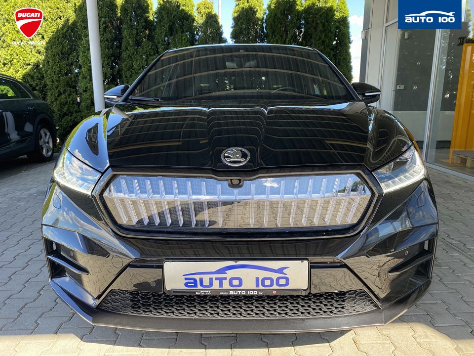 Škoda Enyaq iV RS, 220kW, Tepelné čerpadlo, Matrix-Beam. SoH 90.4%